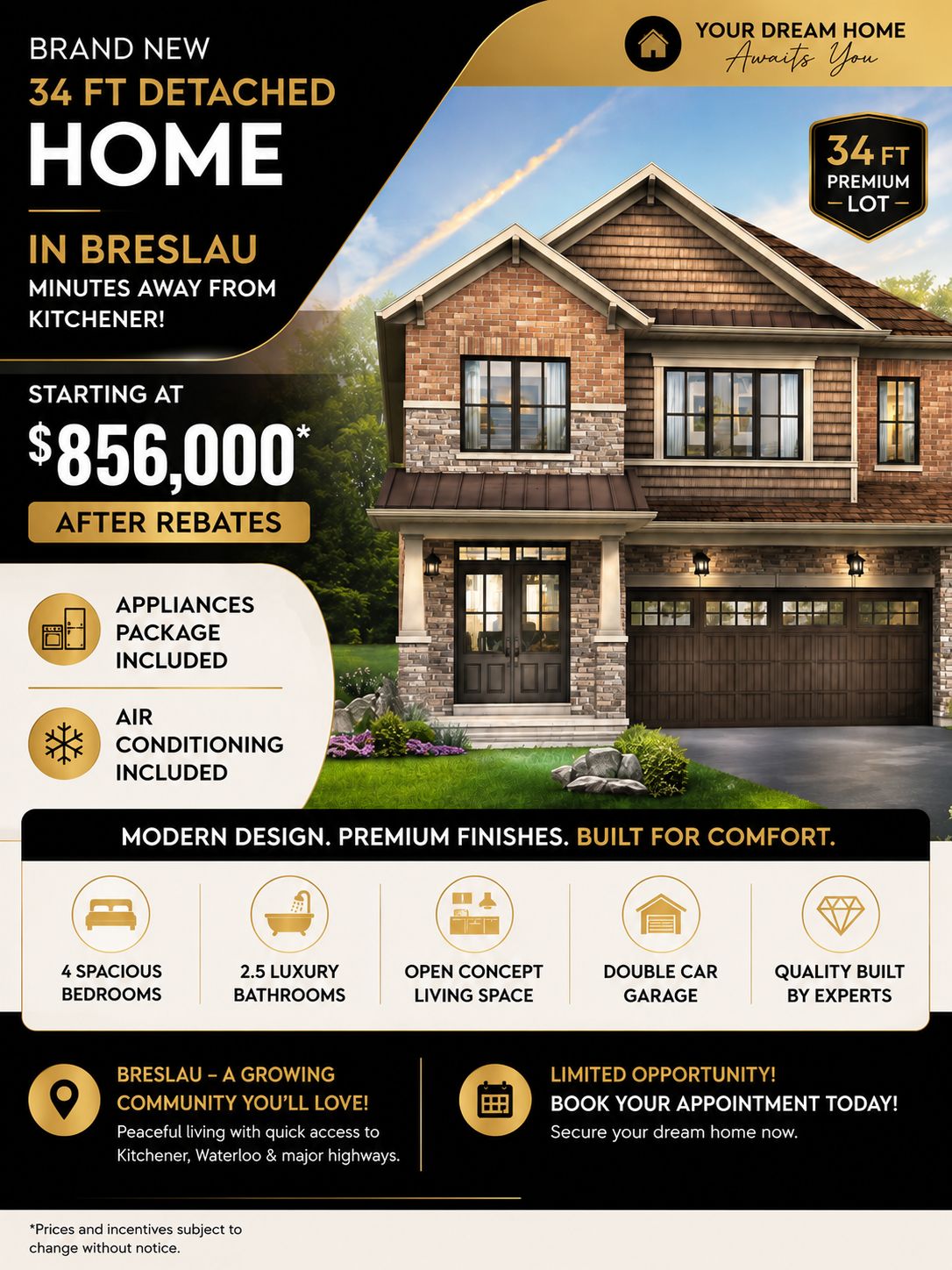 New detached home in Breslau